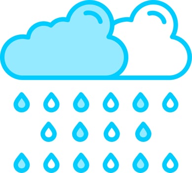 Rain Vector Icon