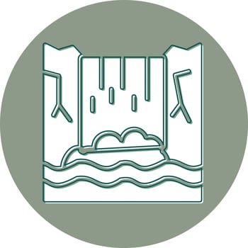 Waterfall Vector Icon