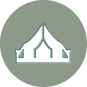 Camping Tent Vector Icon