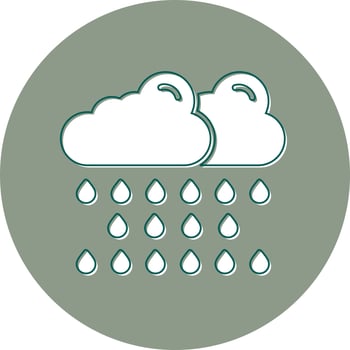 Rain Vector Icon