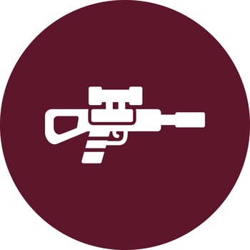 Sniper Rifle Vector Icon