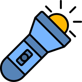 Flashlight Vector Icon