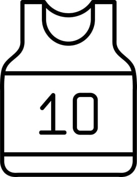 Basketball Jersey Vector Icon
