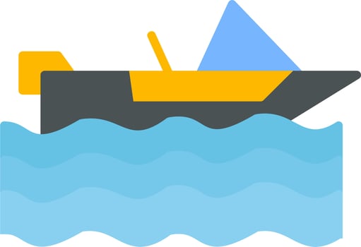 Motorboat Vector Icon