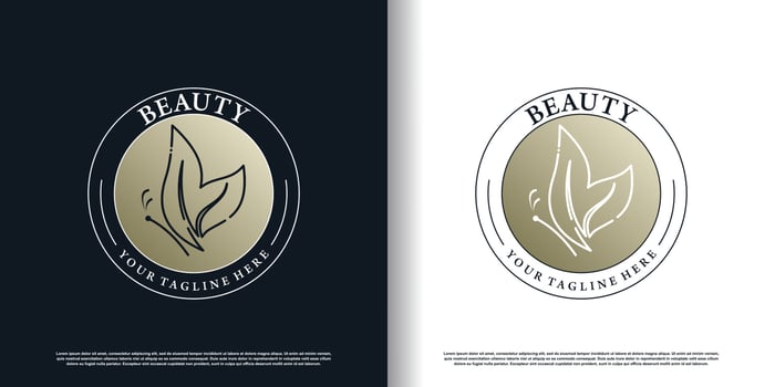 Butterfly logo design vector with creative and unique style concept premium vector