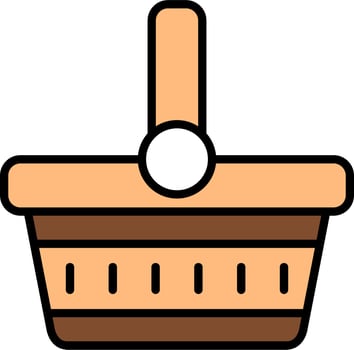 Picnic Basket Vector Icon