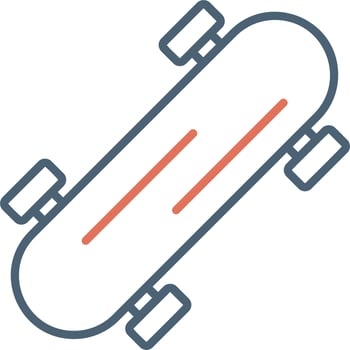 Skateboard Vector Icon