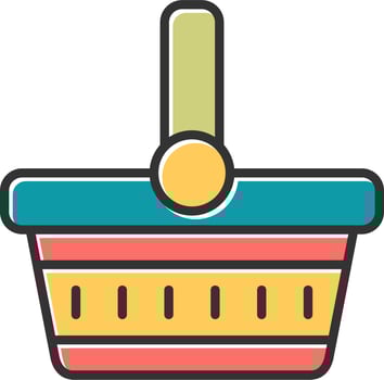 Picnic Basket Vector Icon