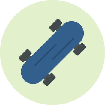 Skateboard Vector Icon