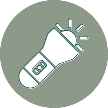 Flashlight Vector Icon