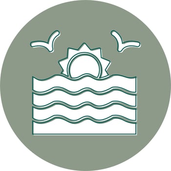 Sunset Vector Icon