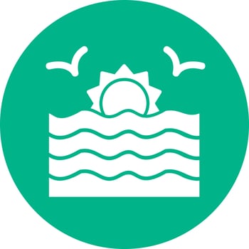 Sunset Vector Icon