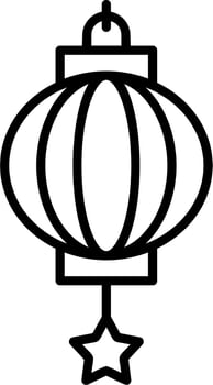 Chinese Lantern Vector Icon