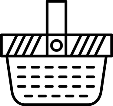 Picnic Basket Vector Icon