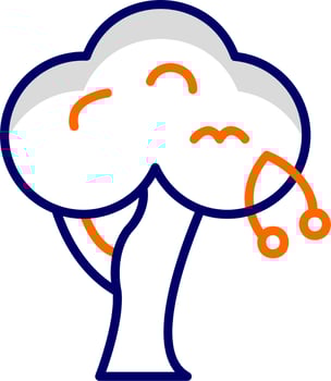 Cherry Tree Vector Icon