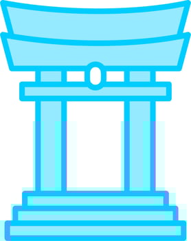 Torii Gate Vector Icon