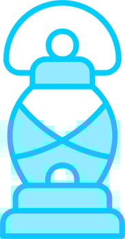 Hand Lantern Vector Icon