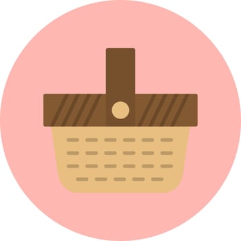 Picnic Basket Vector Icon