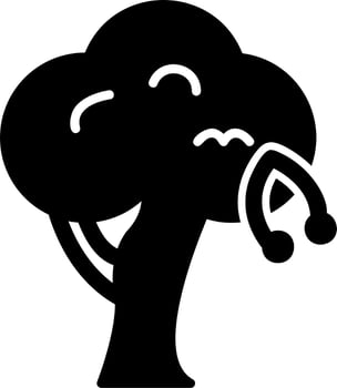 Cherry Tree Vector Icon