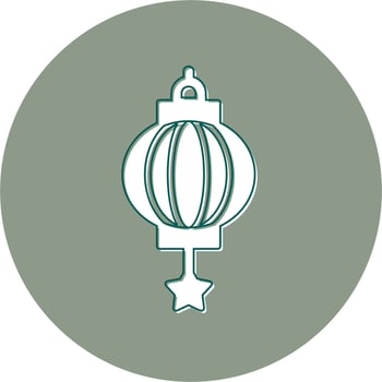 Chinese Lantern Vector Icon
