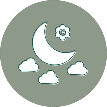 Moon Vector Icon