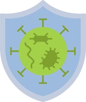 Germs Protected Vector Icon