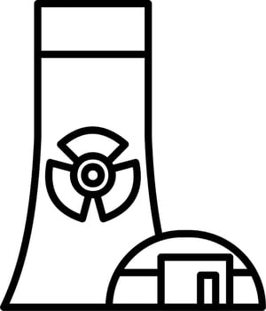 Nuclear Power Vector Icon