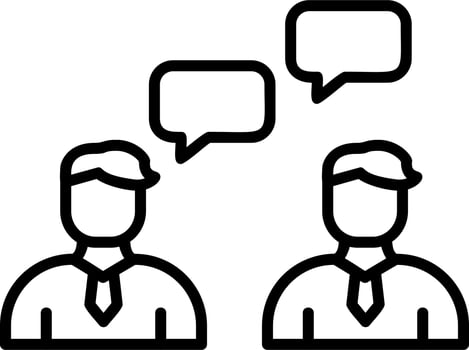 Work Conversation Vector Icon