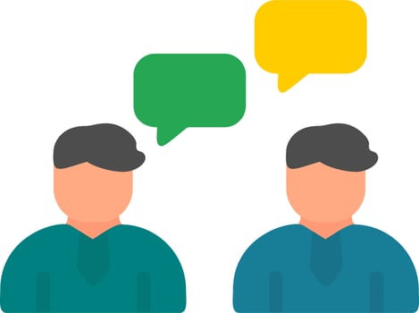 Work Conversation Vector Icon