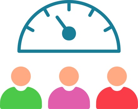 Team Work Speed Vector Icon