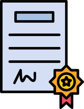 Certificate Vector Icon