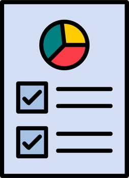 Work Report Vector Icon