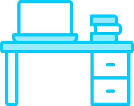 Office Desk Vector Icon