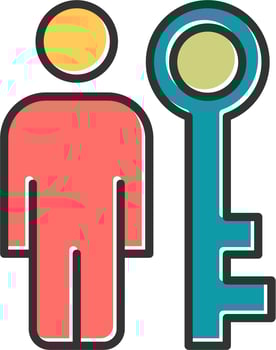 Key Person Vector Icon
