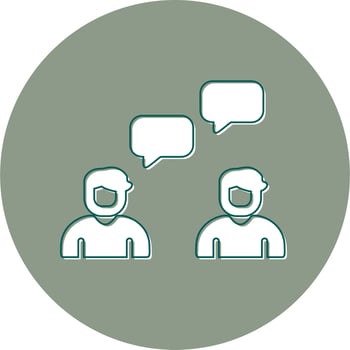 Work Conversation Vector Icon