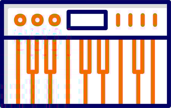 Piano Vector Icon