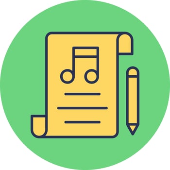 Music Composing Vector Icon