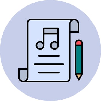 Music Composing Vector Icon