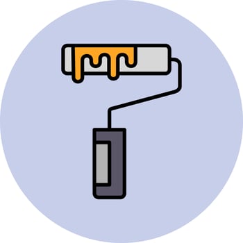 Paint Roller Vector Icon