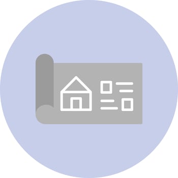 House Blueprint Vector Icon