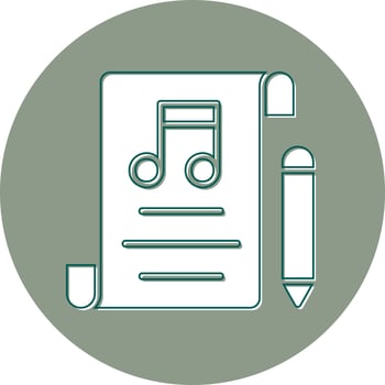 Music Composing Vector Icon