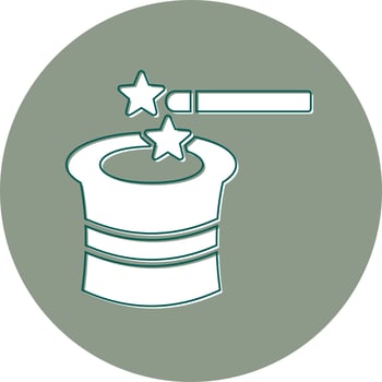 Magic Hat Vector Icon
