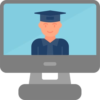 Online Learning Vector Icon