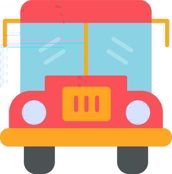 School Bus Vector Icon