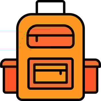University Bag Vector Icon