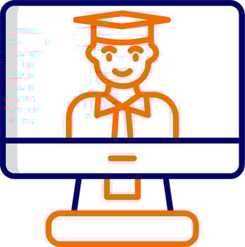 Online Learning Vector Icon