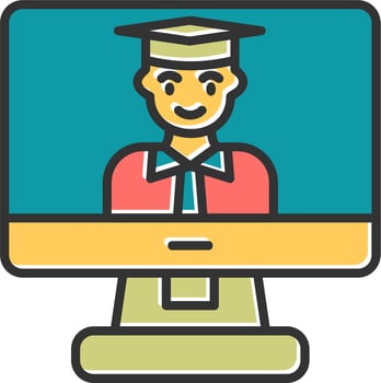 Online Learning Vector Icon
