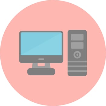 Computer Vector Icon