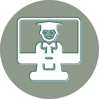Online Learning Vector Icon