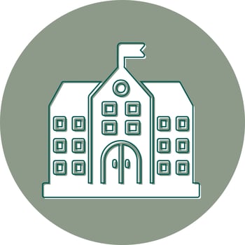 University Building Vector Icon